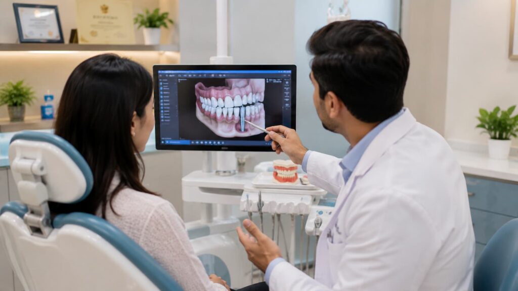 Dental implants consultation at Elysian Dental Care, Kondapur
